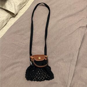 Longchamp Brown and Black Women's Crossbody Bag